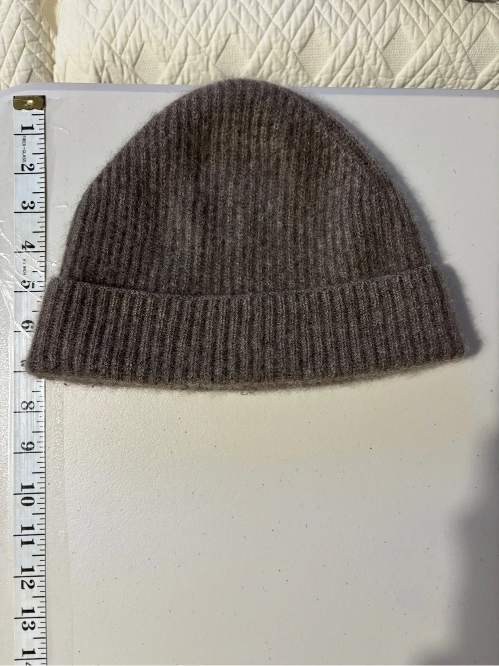 Androgynous Cashmere Beanie Fisherman Ribbed Medium Weight Elevated Basic Soft